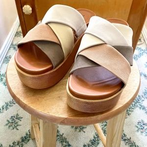 Brand New Lucky Brand women's size 7M  wedge sandals